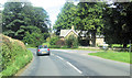 Road junction at Jervaulx Park entrance