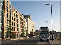 TL4657 : Bus stops and CB1 by John Sutton