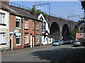 Runcorn - railway viaduct alongside Ashridge Street