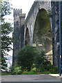 Runcorn - railway viaduct over Mersey Road