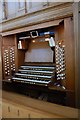 SO7745 : Organ Console, Great Malvern Priory by Julian P Guffogg
