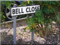 Bell Close sign