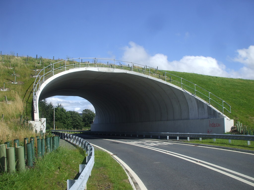 The new A470 crossing the old at Cwmbach... © John Lord :: Geograph ...