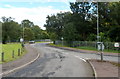 Entrance road to Knauf Insulation site near Cwmbran