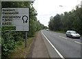 A4051 heads south towards Cwmbran