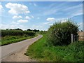 SK9813 : The road to the A1 at the 68 metre spot height by Christine Johnstone