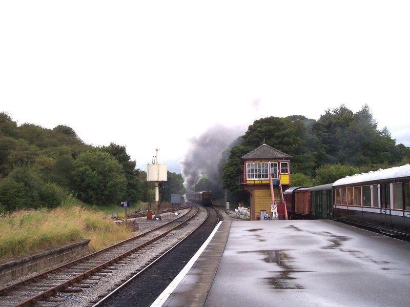 Bolton Abbey signal box at Bolton Abbey... © Raymond Knapman ...