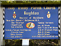 SD6125 : Holy Trinity Parish Church Nameboard by David Dixon