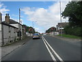 Heighington Lane approaching level crossing gates