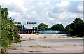 Catford:  The entrance to the derelict dog track