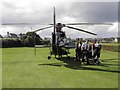 Helicopter and passengers, Portrush