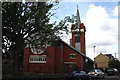 Near the top of Perry Hill:  Church