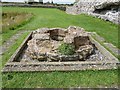 TR3260 : Richborough Castle Roman Fort - remains of font by Rob Farrow