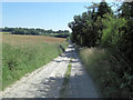 Bytham Road south of Bytham Farm