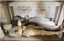 ST4916 : St Catherine's church, Montacute - monument to Sir Thomas Phelips (2) detail by Mike Searle