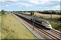 Eurostar train towards Ashford, near Sellindge