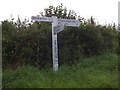 Signpost at Priorton Cross