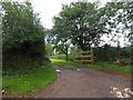 Cattle grid at entrance to Higher Perry