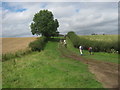 Green lane approaching High House Farm with footpath status