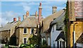 Hinton St George: View of Thatched Houses