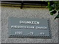 H6122 : Plaque, Drumkeen Presbyterian Church by Kenneth  Allen