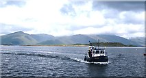 NM9045 : Lismore ferry approaching the pier by Gordon Hatton