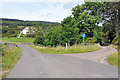 NR7461 : Road junction at Kilberry Parish Church by Steven Brown