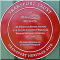 The Helicopter Museum red plaque, Weston-super-Mare