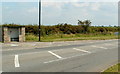 Bus shelter near the boundary of Locking