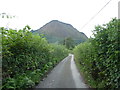 Lane in Cwm Pennant with view to Moel Dimoel