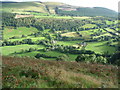 View down from Craig y Llan into Cwm Hirnant