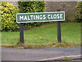 TM3877 : Maltings Close sign by Geographer