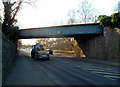 SO5038 : Former railway bridge over Belmont Road, Hereford by Jaggery