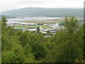 View from part way up a hill overlooking Fort William (1)