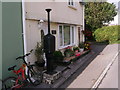 Petrol pump outside house