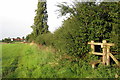 Stile on the path to Church End