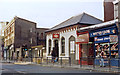 Entrance to Clapton station on Upper Clapton Road, 1984