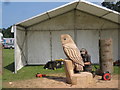 TF6927 : Sandringham Handicrafts Fair - competitive chainsaw carving by Peter Turner