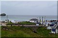 View over a wet Portreath