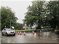 Roadblock on Daresbury Lane