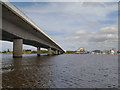 ST1873 : Bridge Over River Taff/Cardiff Bay by David Dixon