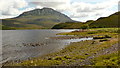 NC4553 : Mouth of the Allt Bhreaig, Loch Hope by AlastairG