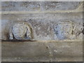 NZ0066 : Aydon Castle - carved heads above fireplace (2) by Mike Quinn
