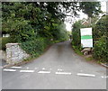 Entrance lane to Nythfa House Hotel, Brecon