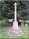 TM4098 : War memorial in the grounds of St Mary's Church, Norton Subcourse by Helen Steed