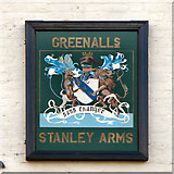 SJ6475 : Stanley Arms (inn sign) by David Dixon