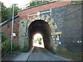 The rail bridge on Water Lane