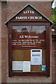 Alyth Parish Church, Noticeboard