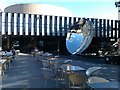 Sky mirror outside Nottingham Playhouse