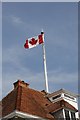 SU6089 : Canadian flag on the Town Hall by Bill Nicholls